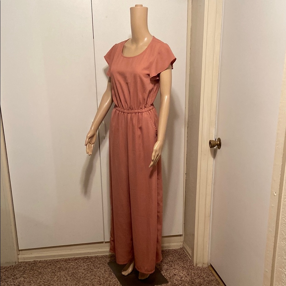 L Darling Jumpsuit pink dusty rose size small